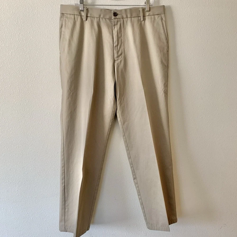 Dockers Men's Signature Khaki D2 Straight Fit Flat Front Pants Preppy 36x30